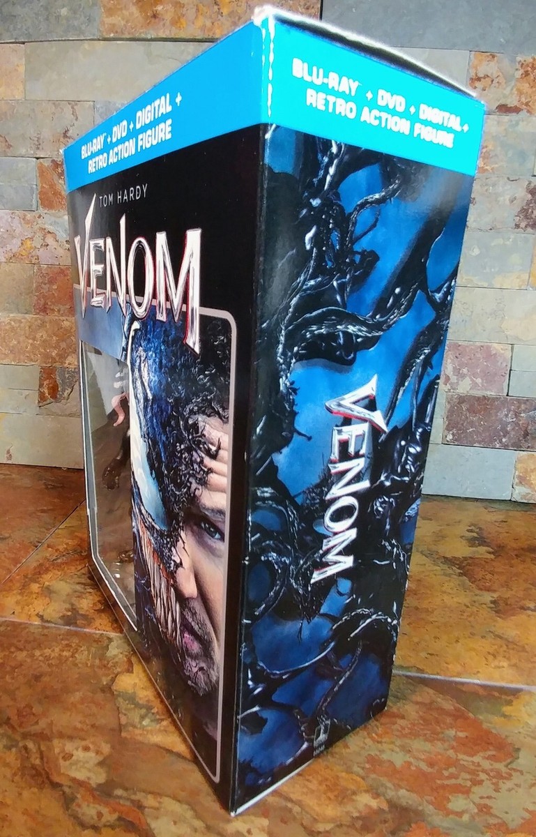 Venom (Tom Brady) Blu-Ray + DVD • Retro Action Figure • Marvel