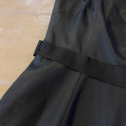 LAUNDRY BY SHELLI SEGAL BLACK COCKTAIL DRESS WITH BOW SIZE 8 - Picture 4 of 10