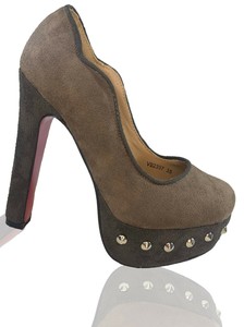 SCARPE DONNA DECOLTÈ BORCHIE TACCO ALTO SCAMOSCIATE CASUAL ALTA MODA C 100  | eBay