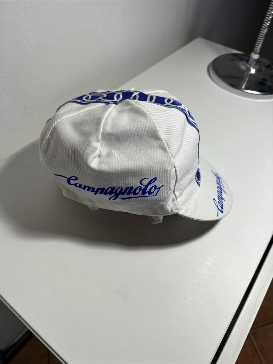 Cappellino Vintage Ciclismo Campagnolo Fiat Anni 70/80 – NOS Eroica, Fatto In Italia
