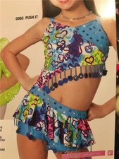 DANCE COSTUME JAZZ TAP HIP HOP SKATE PAGEANT ART STONE PUSH IT