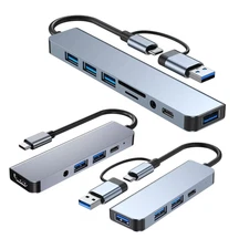 4/5/8 in 1 USB C/USB Hub Universal Laptop Docking Station USB USB 3.0 USB 2.0