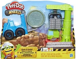 Play-doh ruedas grúa n Carretilla Elevadora Juego Molde para masa camiones Conjunto de Juego para Niños de Regalo | eBay