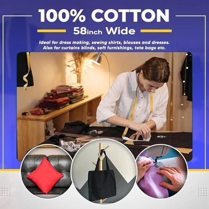 Premium Cotton Quilting Fabric (58 Inches) - Sold By The Yard - Image 3 of 4