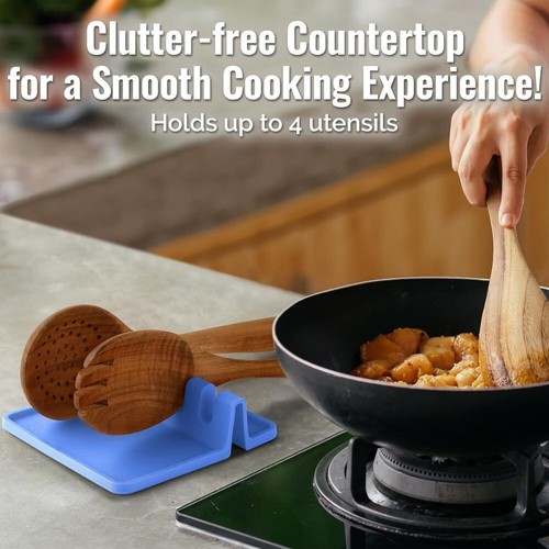 Zulay Silicone Utensil Rest with Drip Pad for Multiple Utensils BPA-Free - 第 64/102 張圖片