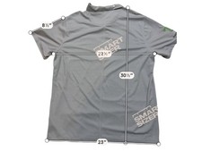 Nike XL Gray Mens Golf Shirt Dri-FIT Polyester Nike Mens Gray Dri-FIT Golf P