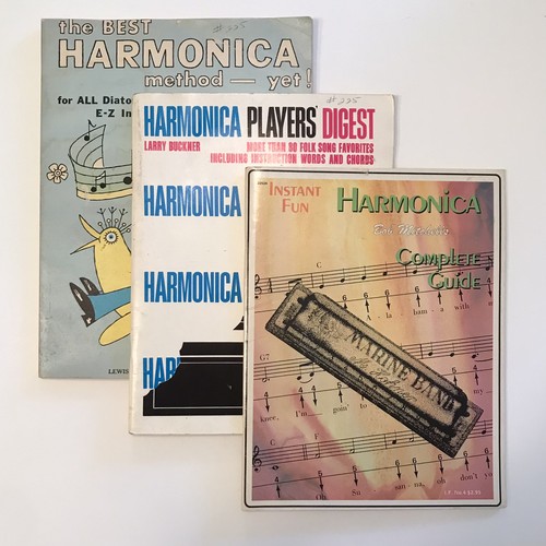 3 Books Instant Fun Harmonica, Harmonica Players Digest, Best Harmonica Method