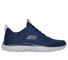 Skechers Shoes Men Sport Navy Memory Foam SlipOn Soft Comfort Casual Walk 232697