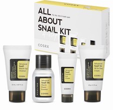COSRX All About Snail Mucin Korean Skin Care Set, Mini Travel Essentials,