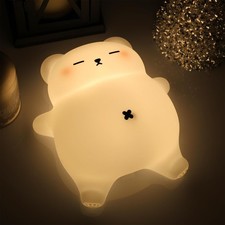 Squishy Night Light for , Bear Silicone Night Light - Rechargeable with Sooth...