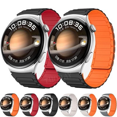 Armband Für Huawei Samsung Garmin Smartwatch Magnet Silikon Loop Ersatzband 22mm