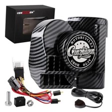 12V Motorcycle Air Horn Kit for Truck with Built-in carbon fibre with button
