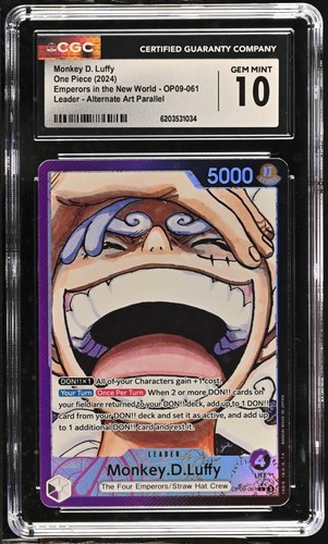 Monkey.D.Luffy (Parallel) graded CGC 10 for sale on eBay
