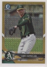 2018 Bowman Mega Box Gold Mojo Refractor /50 James Kaprielian #BCP44 wx4
