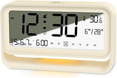Digital Alarm Clocks Bedside, Digital Clock with Large LED Display for Bedrooms