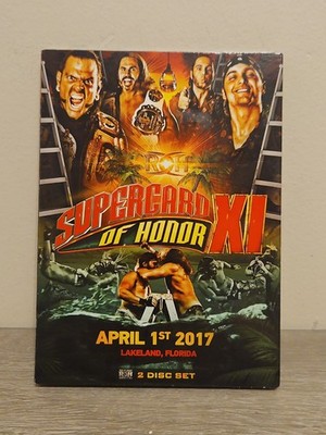 ROH Supercard of Honor XI (April 1st, 2017) Lakeland Florida DVD Good 2 Disc Set