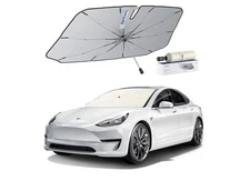 Car Windshield Sunshade Umbrella - Enhanced Vinyl Coating For Superior Sun And H