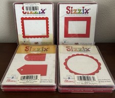 Sizzix Red Dies Large Tags Squares for Person...