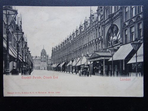 London Crouch End Topsfield TOPSHILL PARADE - THE QUEENS OPERA HOUSE c1902 UB PC