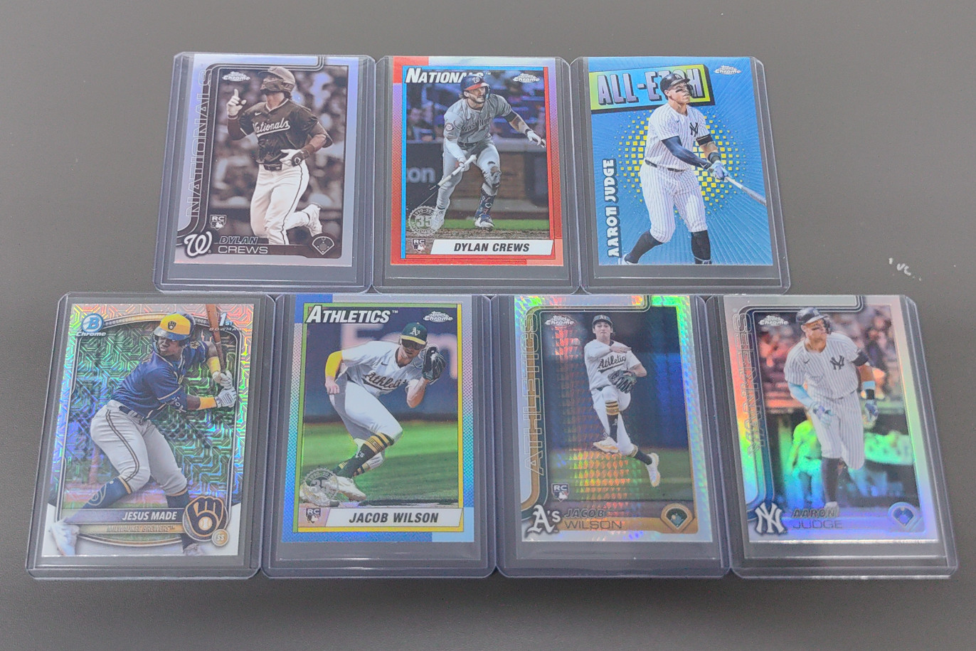 2025 Topps Chrome Aaron Judge Dylan Crews Wilson Made All-Etch LOT7