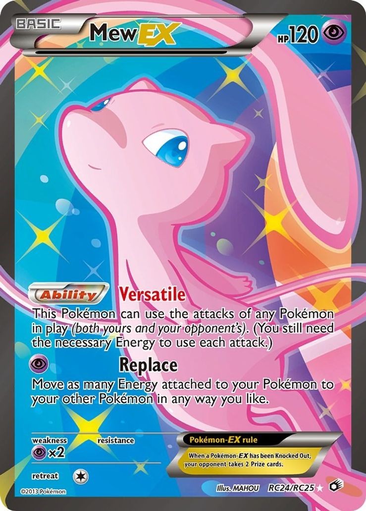 Mew EX - RC24/RC25 - Pokemon Legendary Treasures Radiant Collection Card HP