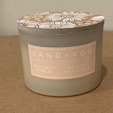 Sand  Fog Coconut  Palm 2- Wick Candle 12 oz