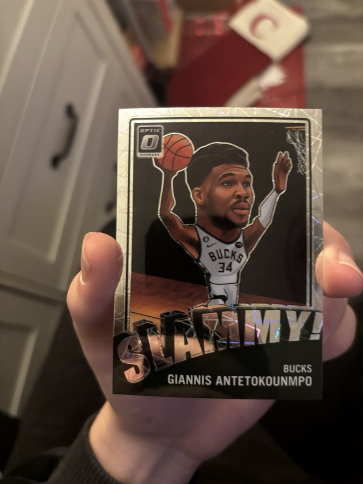 2023-24 Panini Donruss Optic Giannis Antetokounmpo #27 Velocity Slammy! Case Hit