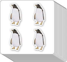 Penguin Stickers 1In for Scrapbooking, Arts  Crafts, Journals - 80-Pack