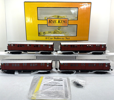 MTH RailKing 30-2198-1 MTA Redbirds R21 4-Car Subway Set PS.2 NEW O BCR New York