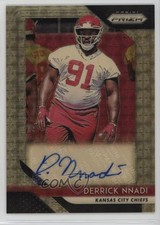 2018 Panini Prizm Rookie Gold Vinyl 1/5 Derrick Nnadi #RA-DN Auto 4f5