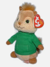 Ty Beanie Baby THEODORE Alvin & The Chipmunks 6.5" MWMT Plush Stuffed Animal Toy
