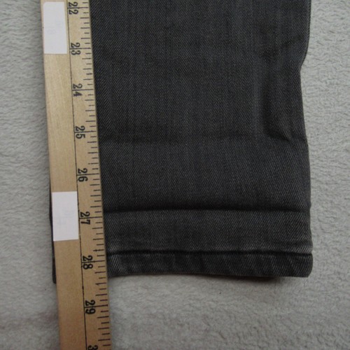 Eddie Bauer Jeans Womens 0P Gray Boyfriend Flannel Lined Straight Leg 28x28 NEW - Picture 17 of 19