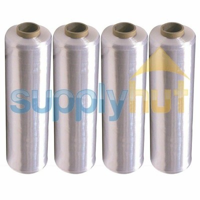 18'' x 1500' 100 Gauge 4 Rolls Pallet Wrap Stretch Film Hand Shrink Wrap 1500FT