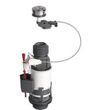 Image of Wirquin 10120446 Jolly Dual Flush Cistern Valve - Multicoloured, dual flush m...