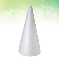 6Pcs White Foam Cones Reusable DIY Craft Decoration for Kids