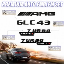 Für Mercedes GLC-Klasse AMG Optik Schwarze Dekorleisten GLC43 TURBO4matic+ Für Mercedes GLC-Klasse AMG Optik Schwarze Dekorleisten GLC43 TURBO4matic+