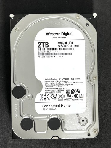 2Tb Usage Time 27130H Wd20Eurx / Western Digital 2021 Wd Av Command Compatible 2 - 第 1/5 張圖片