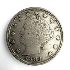 1883 No Cents Liberty Head V Nickel US 5c
