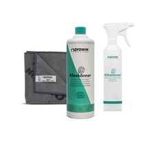 Prowin Alleskönner 1000ml, Sprühflasche 500ml, Universal Tuch 32cmx32cm