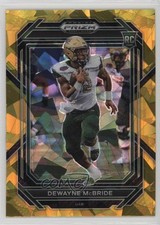 2023 Panini Prizm Draft Picks Gold Ice Prizm DeWayne McBride #131 15ej
