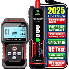 NF-859GS Network Cable Tester POE RJ45 RJ11 CAT5 CAT6 Supports Audio Testing/...