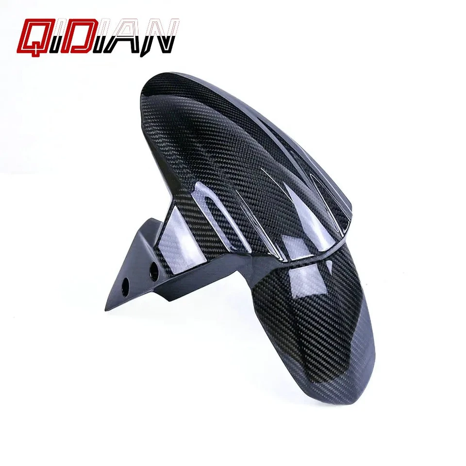 Carbon Fiber Motorcycle Front Fender Fairings For 2017-2025 Street Triple 765 RS Foto 4 de 4