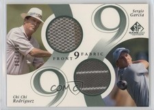 2002 SP Game Used Edition Front 9 Fabric Double Chi Rodriguez Sergio Garcia 02ws