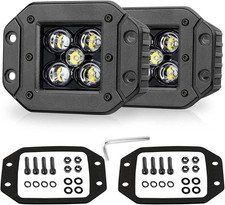 Flush Mount Led Pods 2pcs 5 100w Cree Led Work Lights Spot Driving Light B... Flush Mount Led Pods 2pcs 5 100w Cree Led Work Lights Spot Driving Light B...
