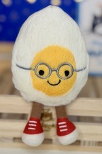 Amuseables Boiled Egg Geek Jellycat New With Tags Dust Bag Authentic