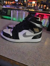 AIR JORDAN 1 MID SEBLACK/METALLIC SILVER-WHITENOIR/BLANC/ARGENT METALLIQUE85