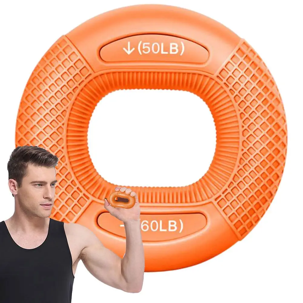 Silicone Finger Gripper Ring Hand Wrist Strengthener Exercise UK