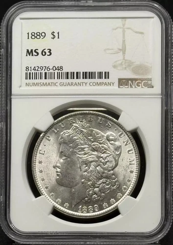 1889 Morgan Silver Dollar NGC MS-63