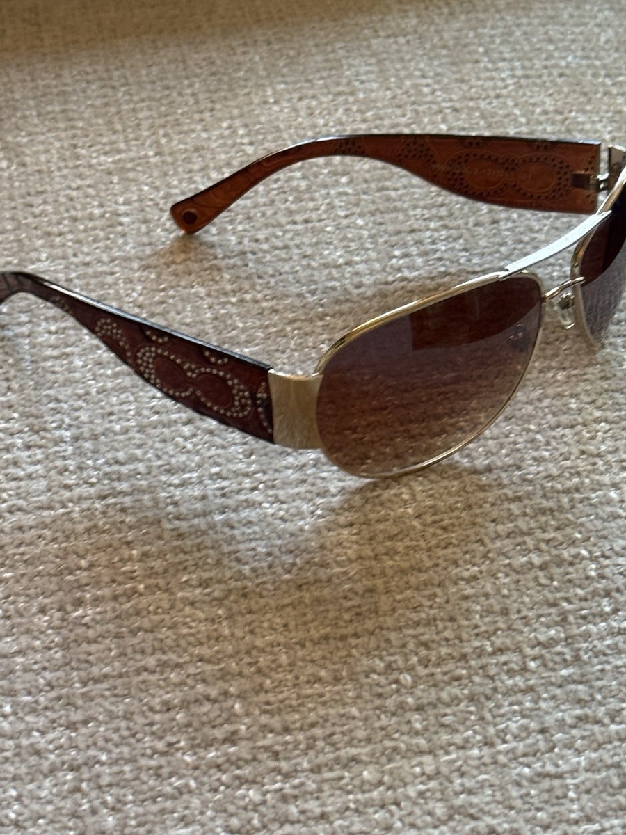Coach Charlee Tortoise Rhinestone Frame Brown Gradient Lens  display picture 1