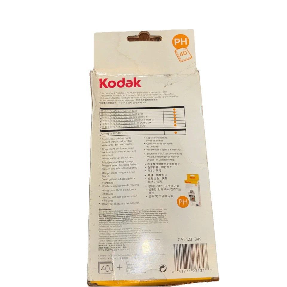 Kodak Imagelink PH-40 Color Cartridge & Photo Paper Refill Kit - Image 4 of 4